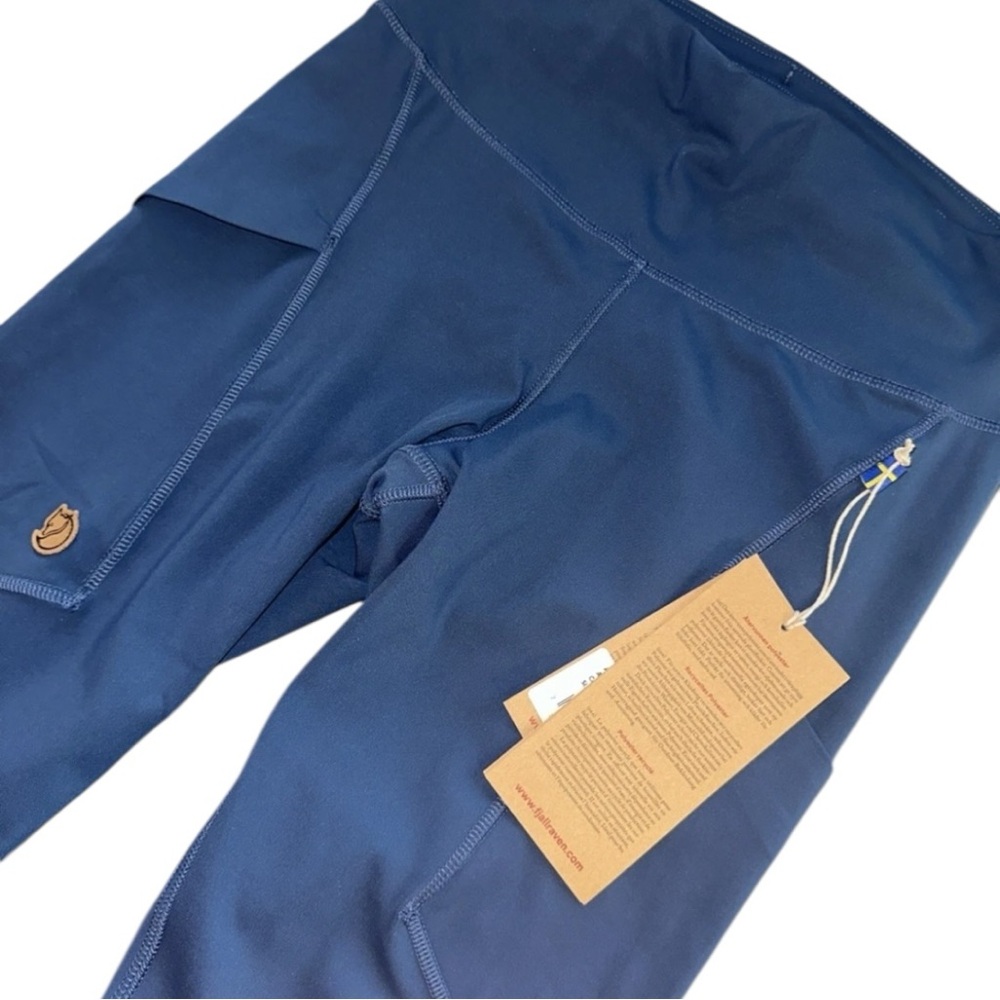 NWT Fjallraven Women's Abisko Tights 84773 Trekking Indigo Blue Size Medium NWT - Picture 2 of 9